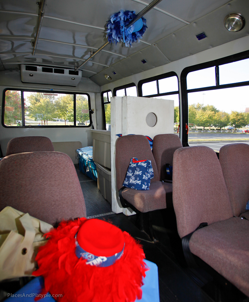 Inside dressing room