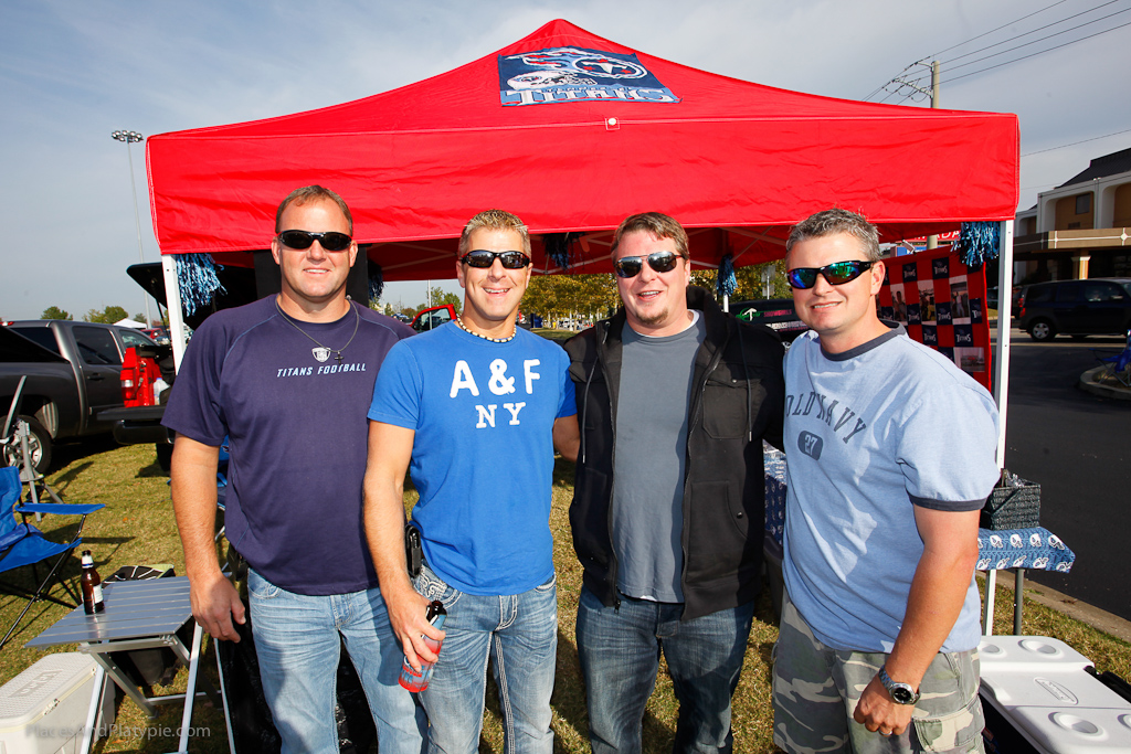 Casual guys tailgating…. and then..