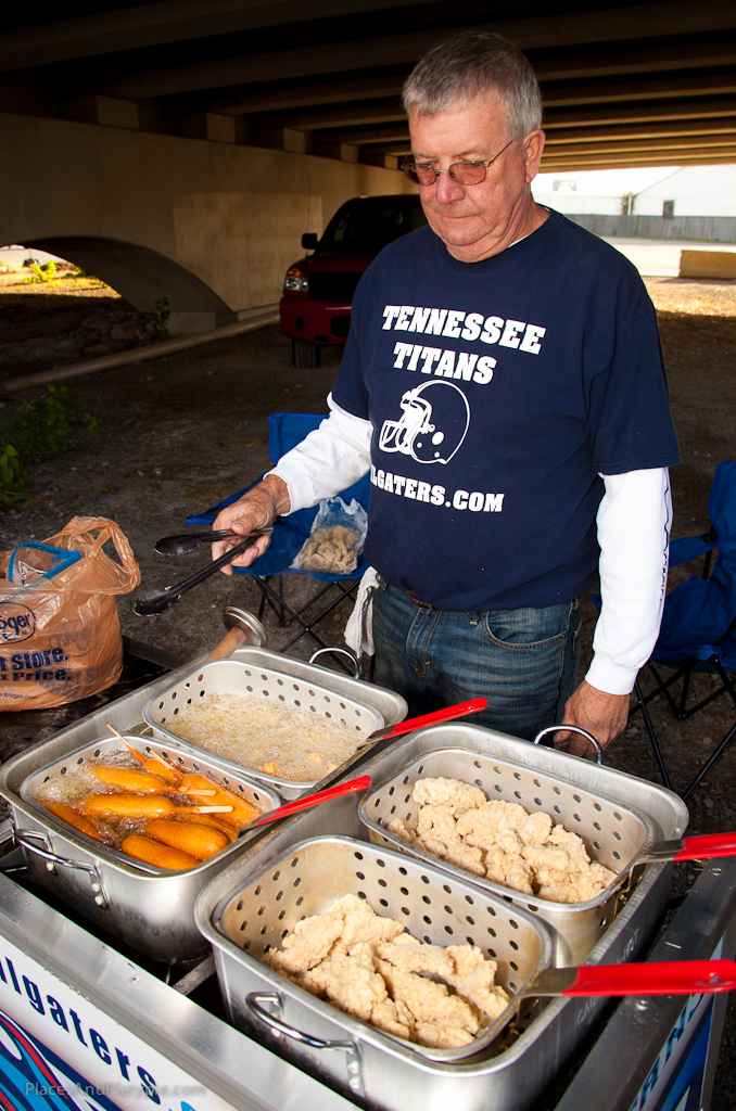 We've never seen a more efficient and functionally elaborate tailgating party setup EVER!