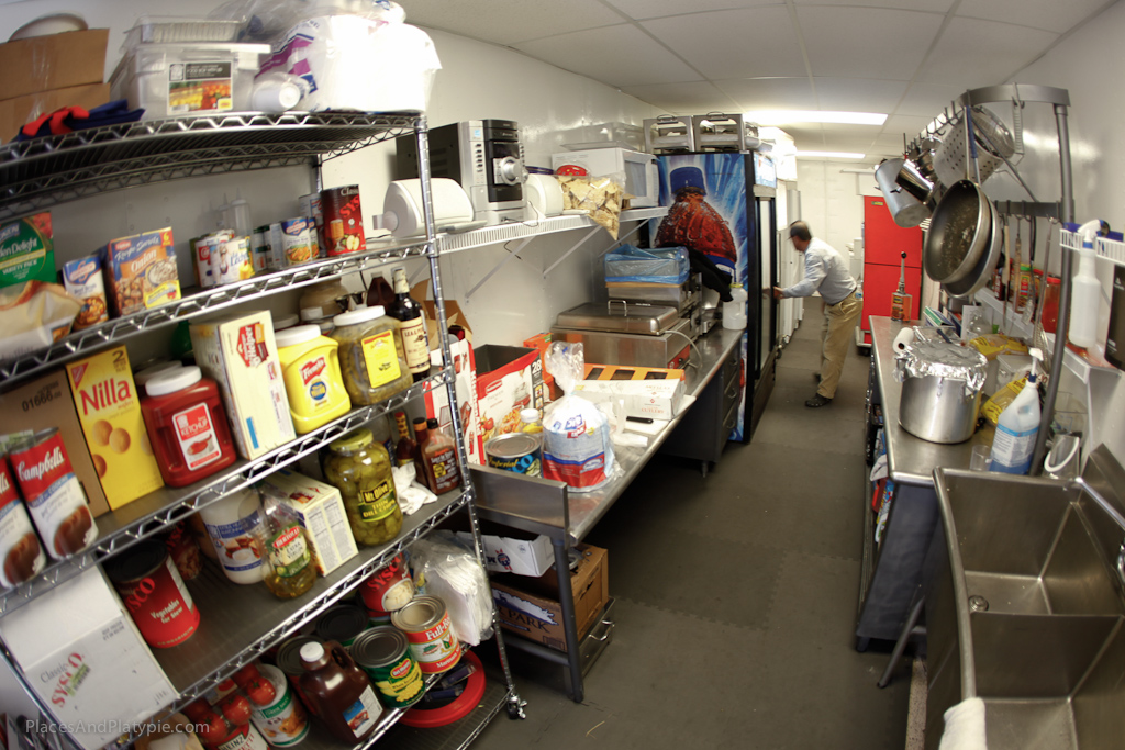 They built this fully functional industrial kitchen actually inside of an intermodal container on their lot - WOW!
