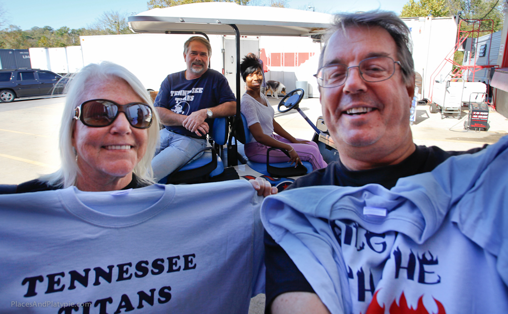 They made Peg and I Honorary Titans Tailgaters!  GO TITANS!