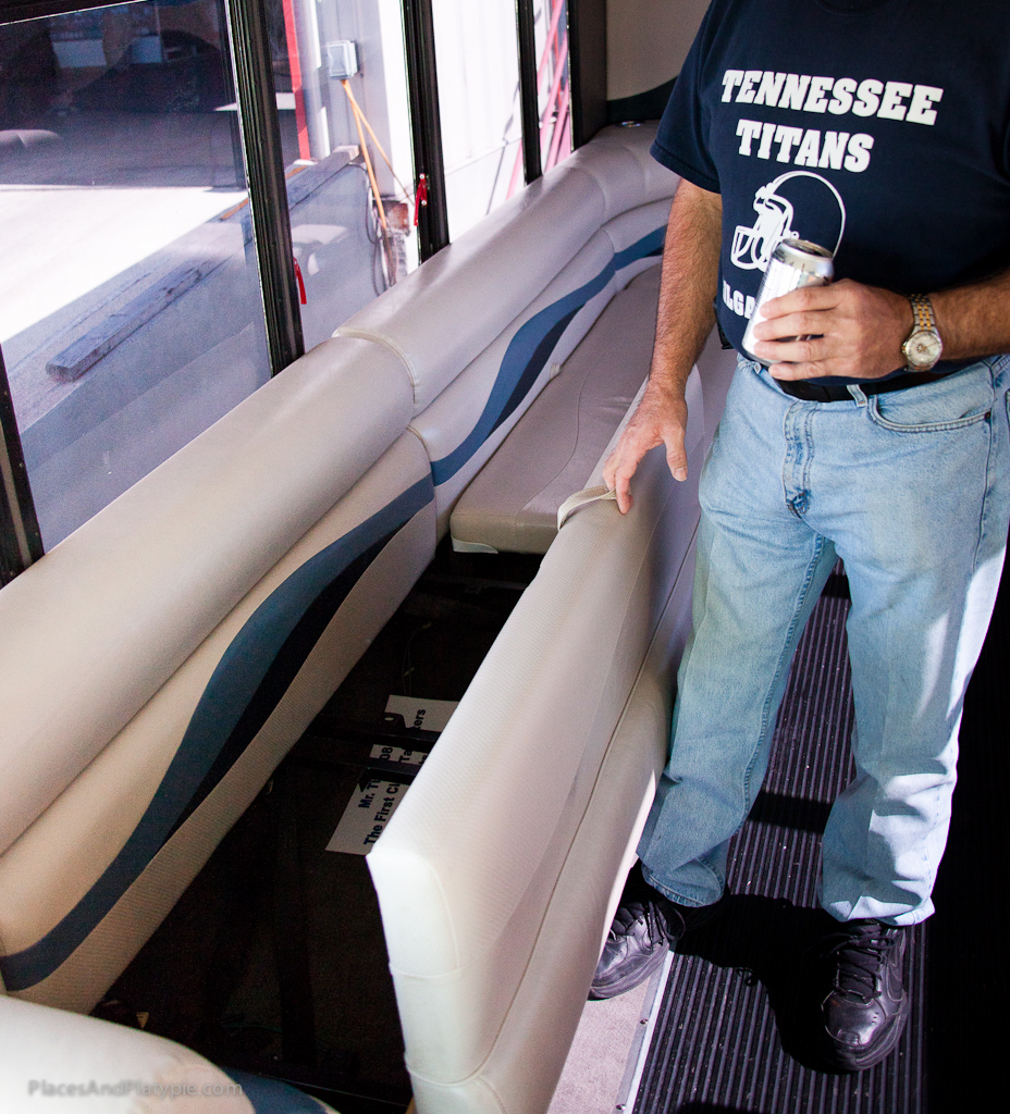 Wayne installled this little 'time-out' compartment. This thing is EQUIPPED!