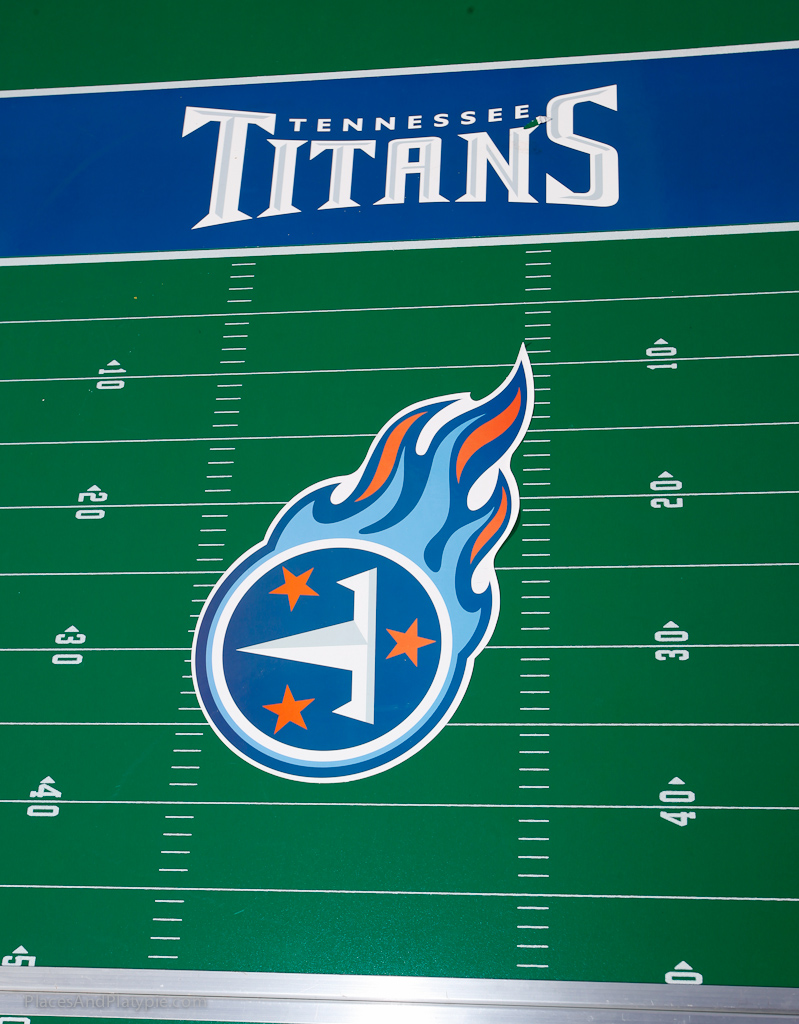 Titan tailgating table ready for Titan tailgating food!