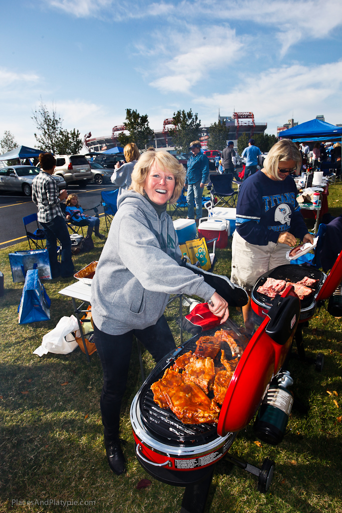 Tailgating with great food, great friends on a perfect day!